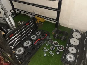 Adjustable Dumbbell Barbell and Kettlebell 3 in One