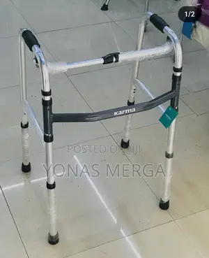Photo - Folding Walkerل寂two Wheels One Botton Folding Walker
