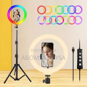 18 Inch RGB Ringlight With Tripod 
Different Colour