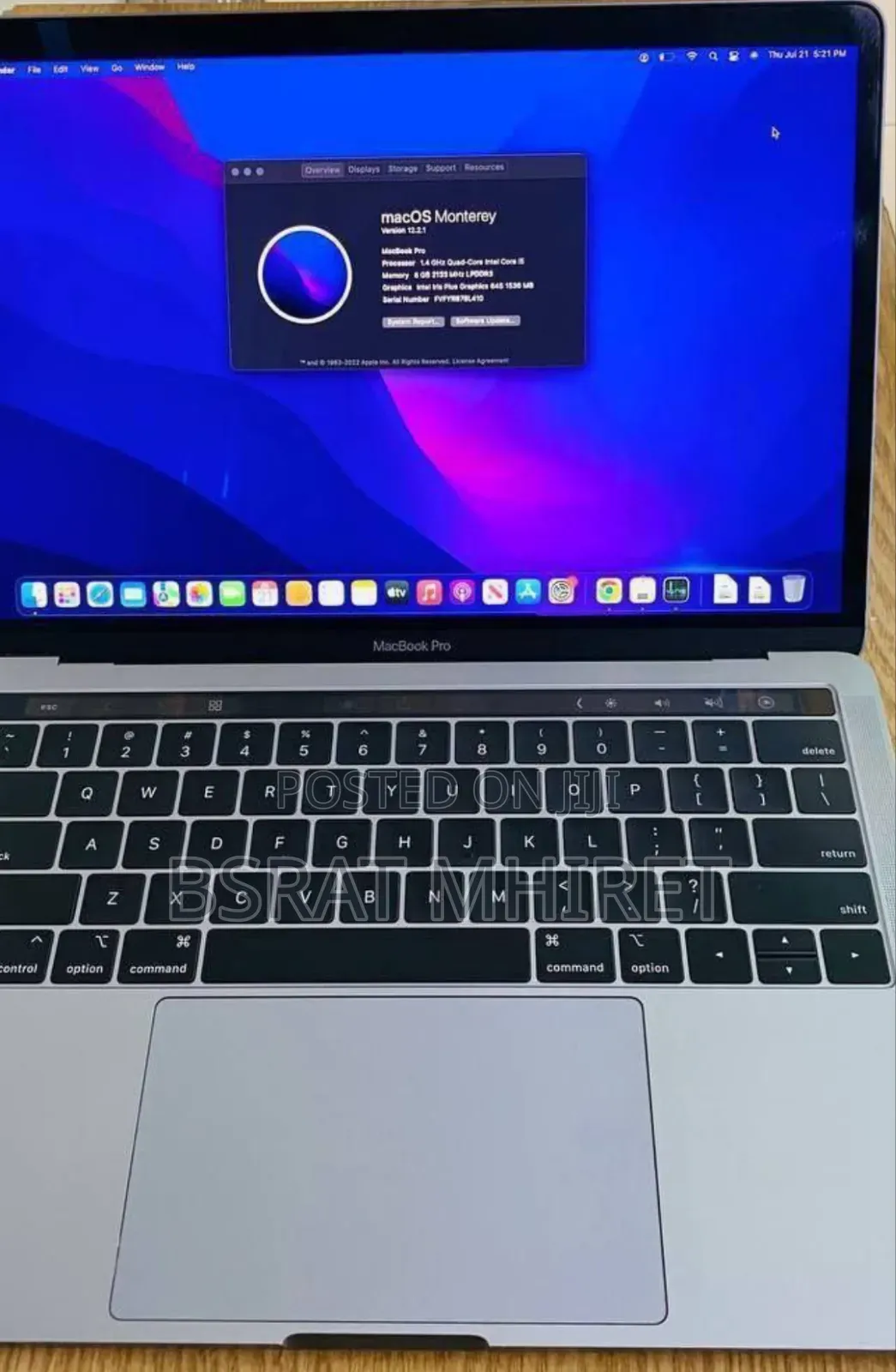 New Laptop Apple MacBook Air 2020 M1 8GB Apple M1 SSD 256GB