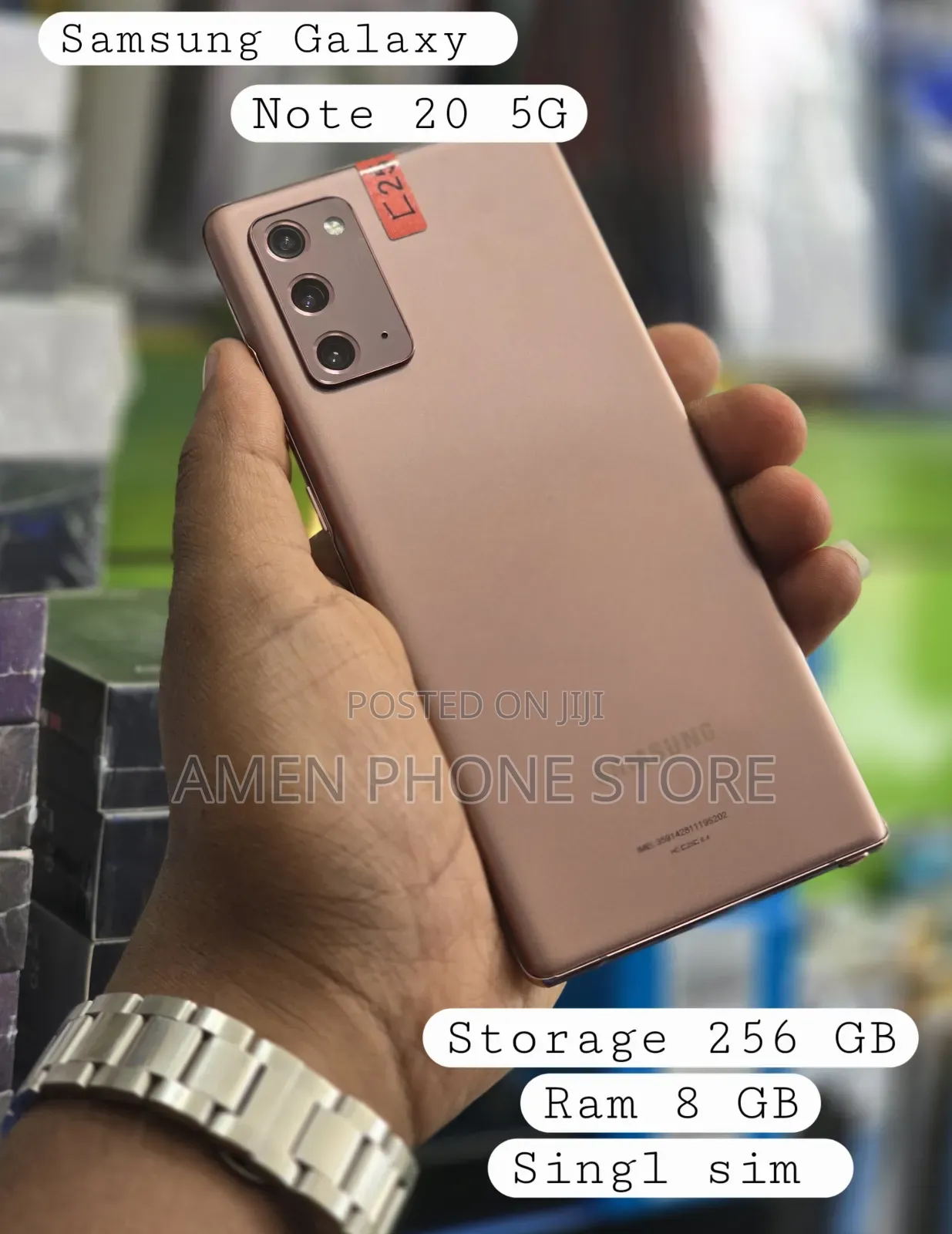 New Samsung Galaxy Note 20 5G 256 GB Gold