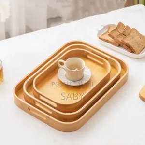 3 Set Bamboo Serving Tray 
