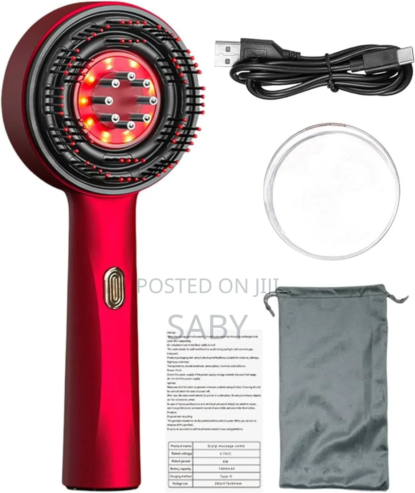 Red Light Electric Scalp Massager
