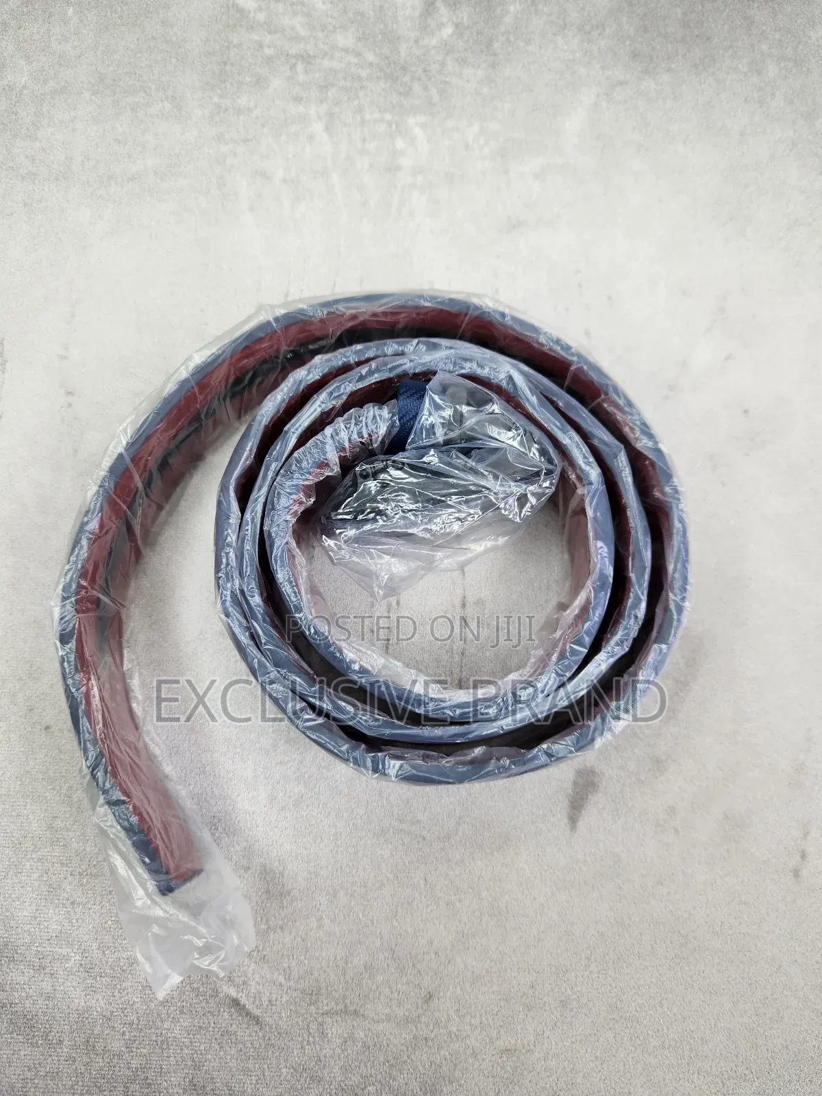 Luxury Carbon Fiber Style Blue Belt – Bold Sleek Look