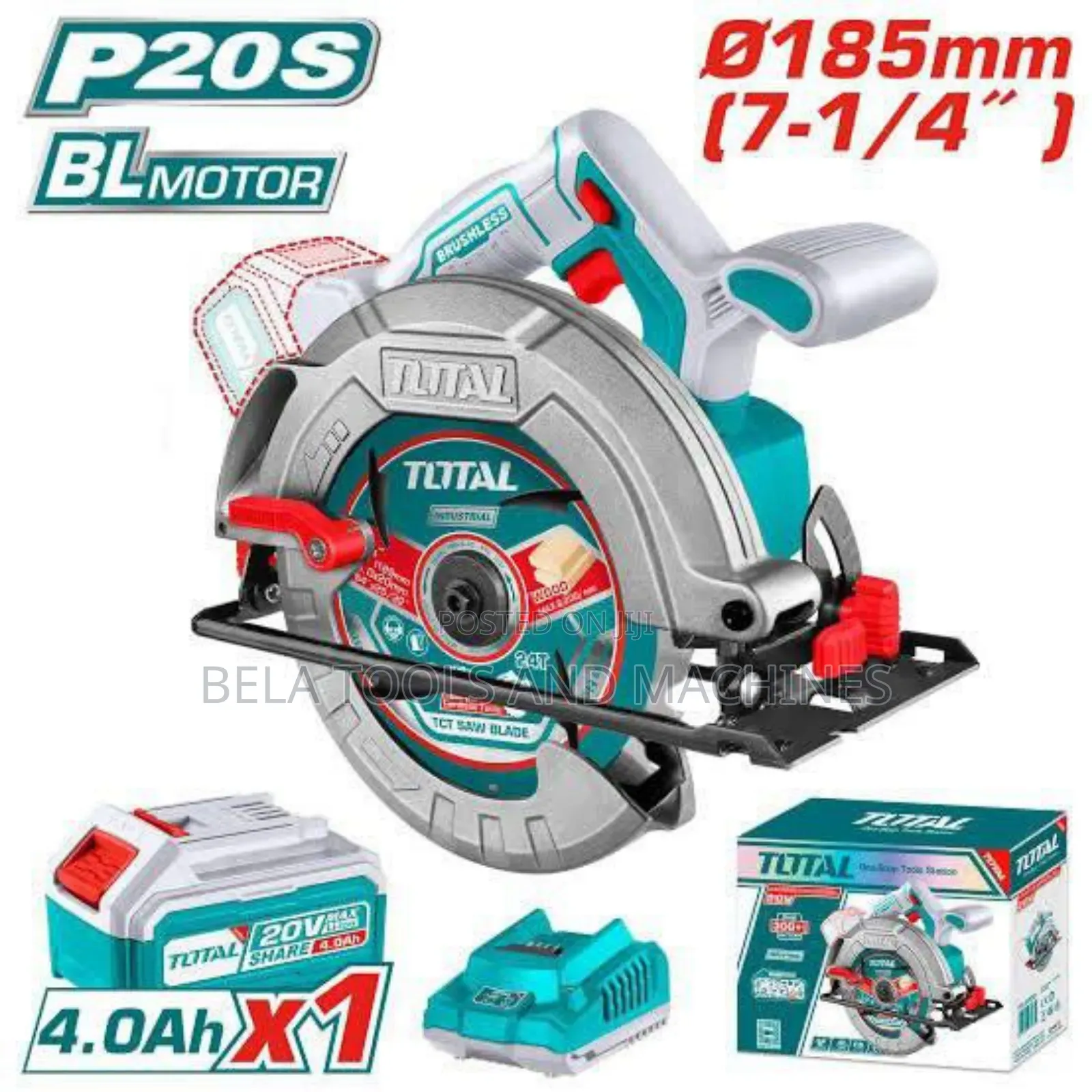 Total Cordless Circular Saw Chargeable 20v