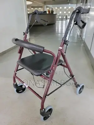 Photo - Walker With Chairحፗlifting Brakes, Push-Pull Lock#匹walker