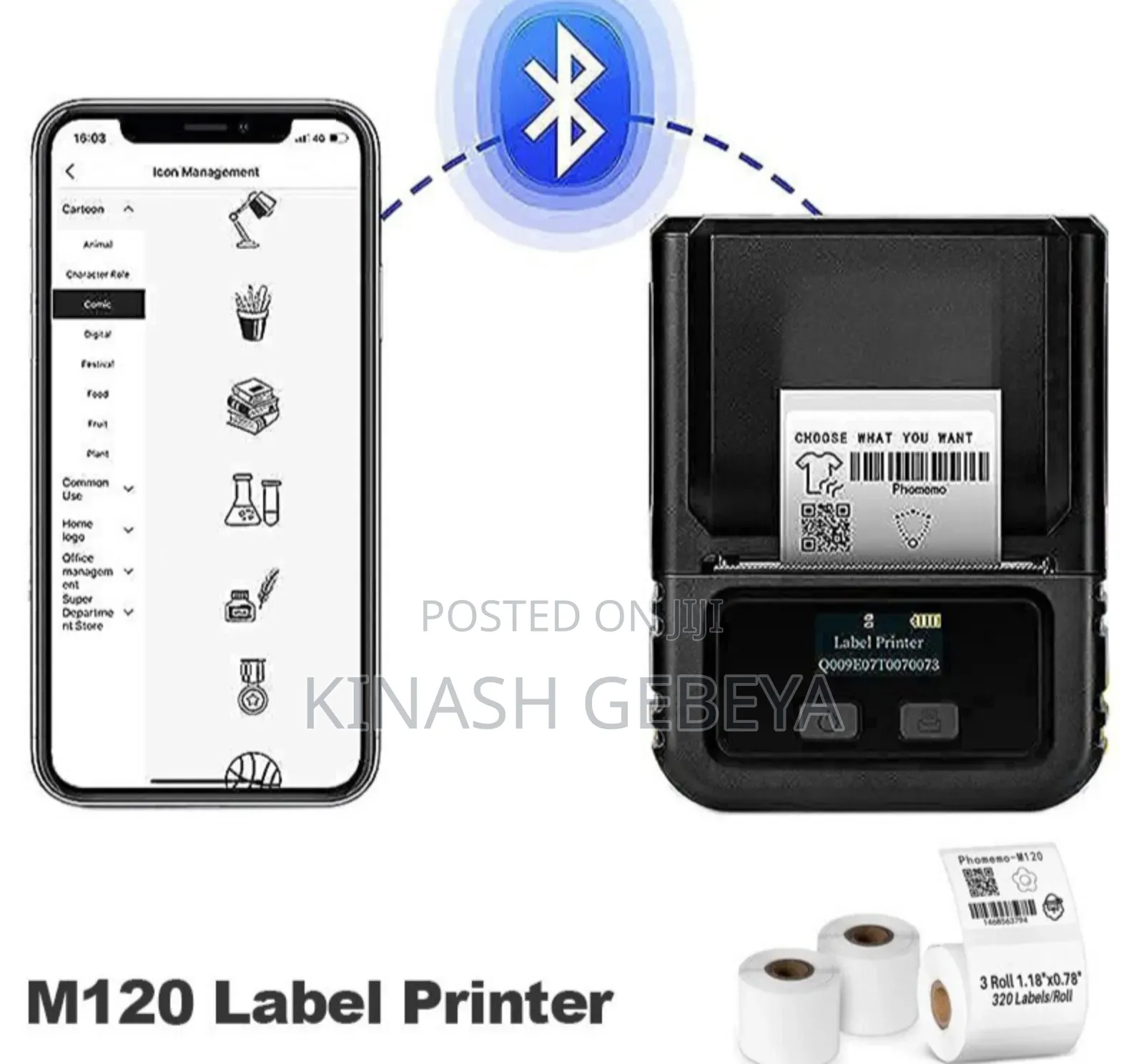 M120 High Quality Mini Wireless Printer