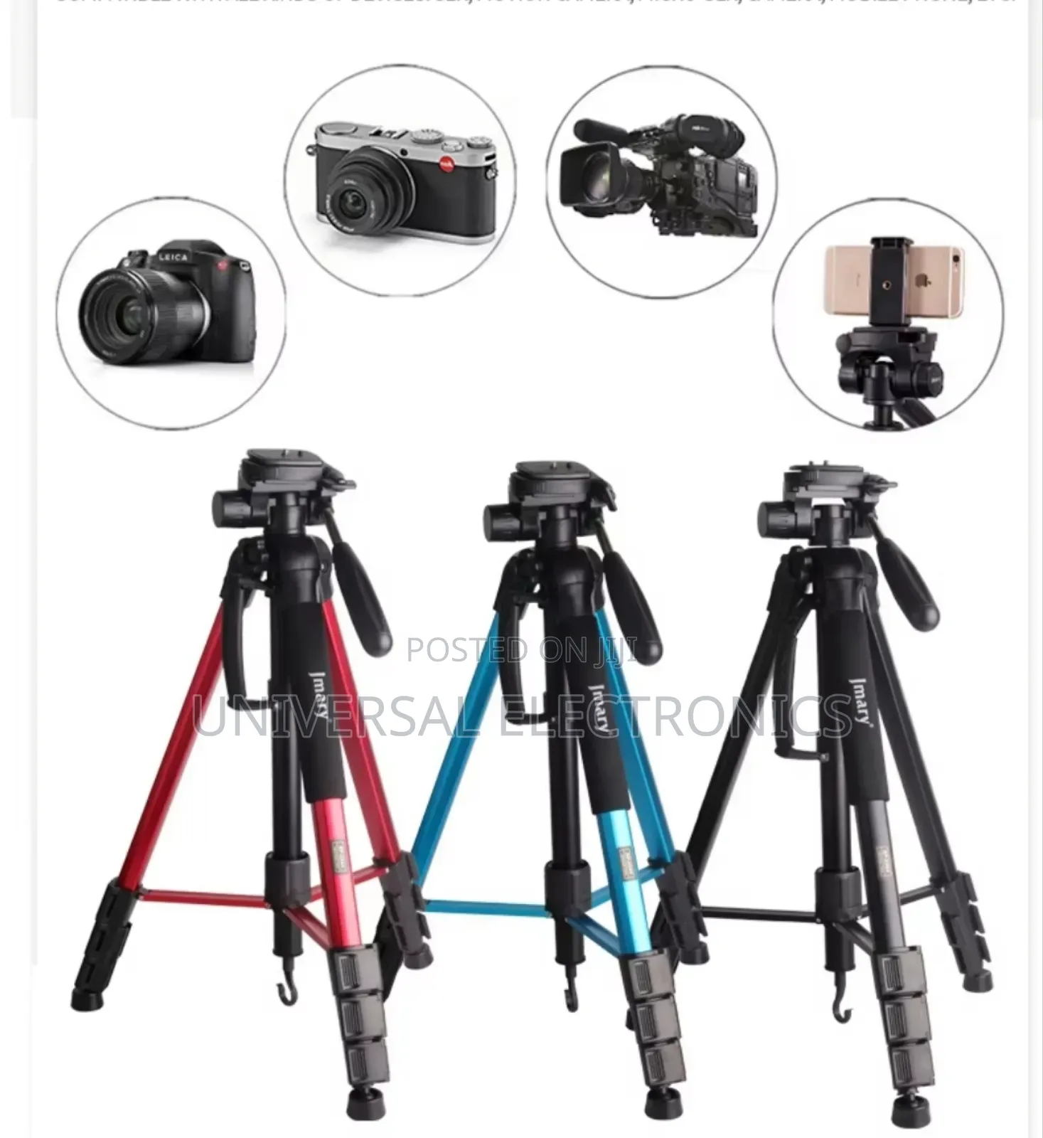 Light Strong Aluminium Tripod - With Sturdy Load!