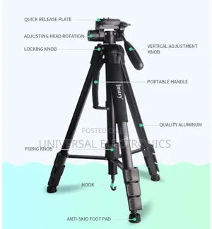 Light Strong Aluminium Tripod - With Sturdy Load!