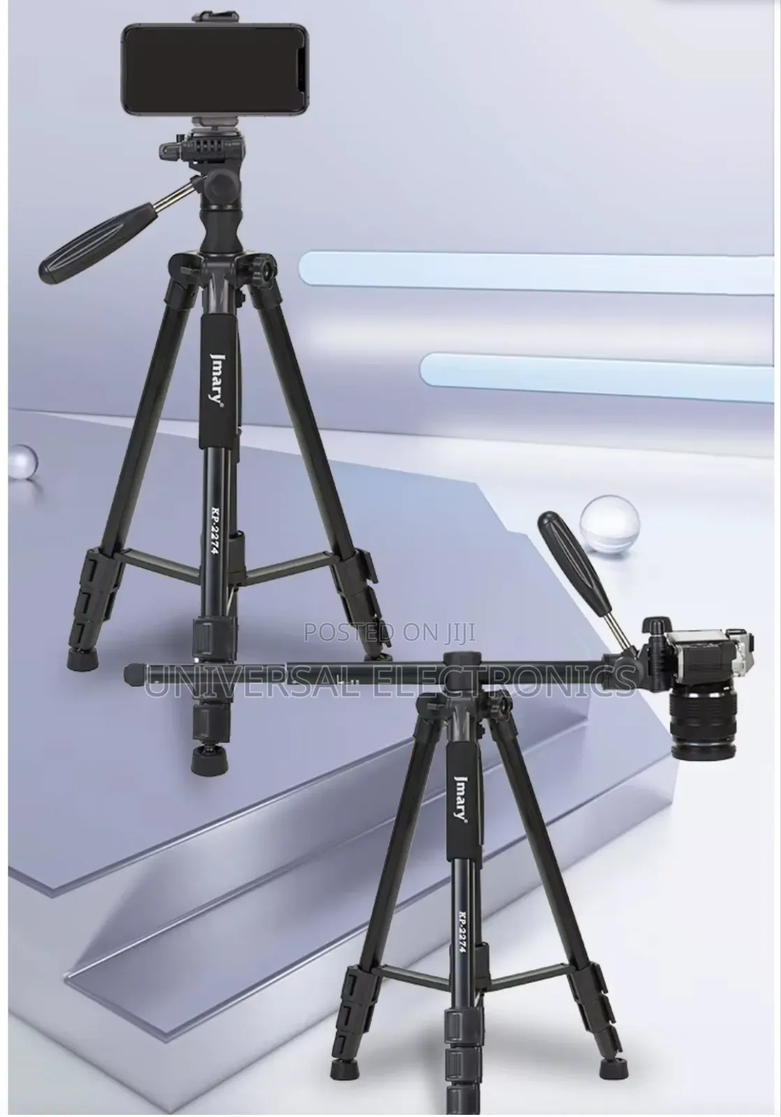 Smooth 360° Rotation Tripod – Perfect for Video Pan Shots!