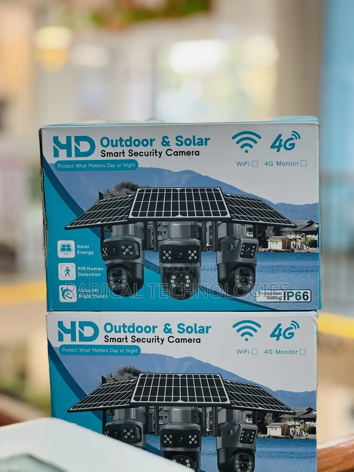 ያለ መብራት ያለ ዋይፋይ የሚሰራ Hd Smart 4g Solar Security Camera