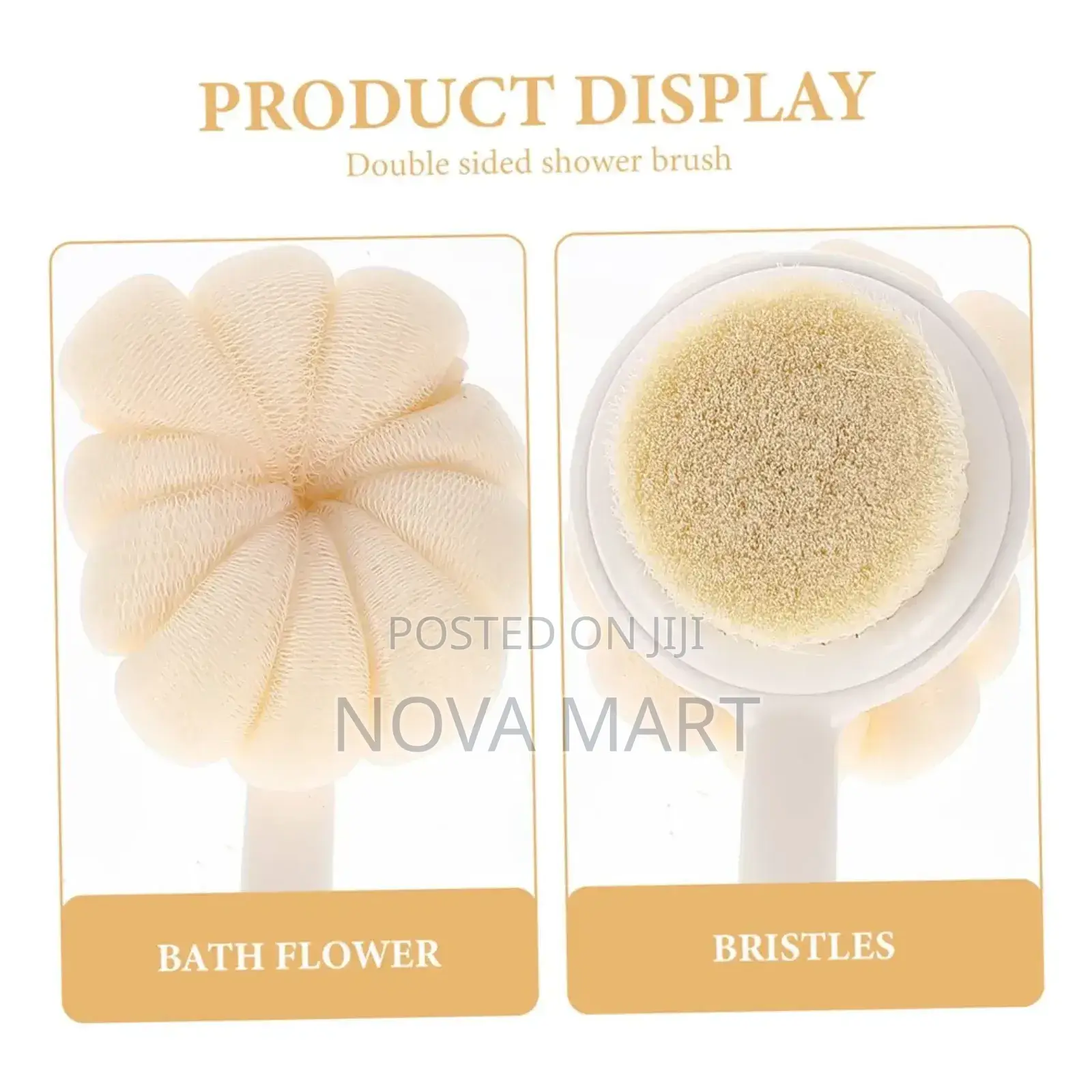 2in1 Long Handled Bath Brush