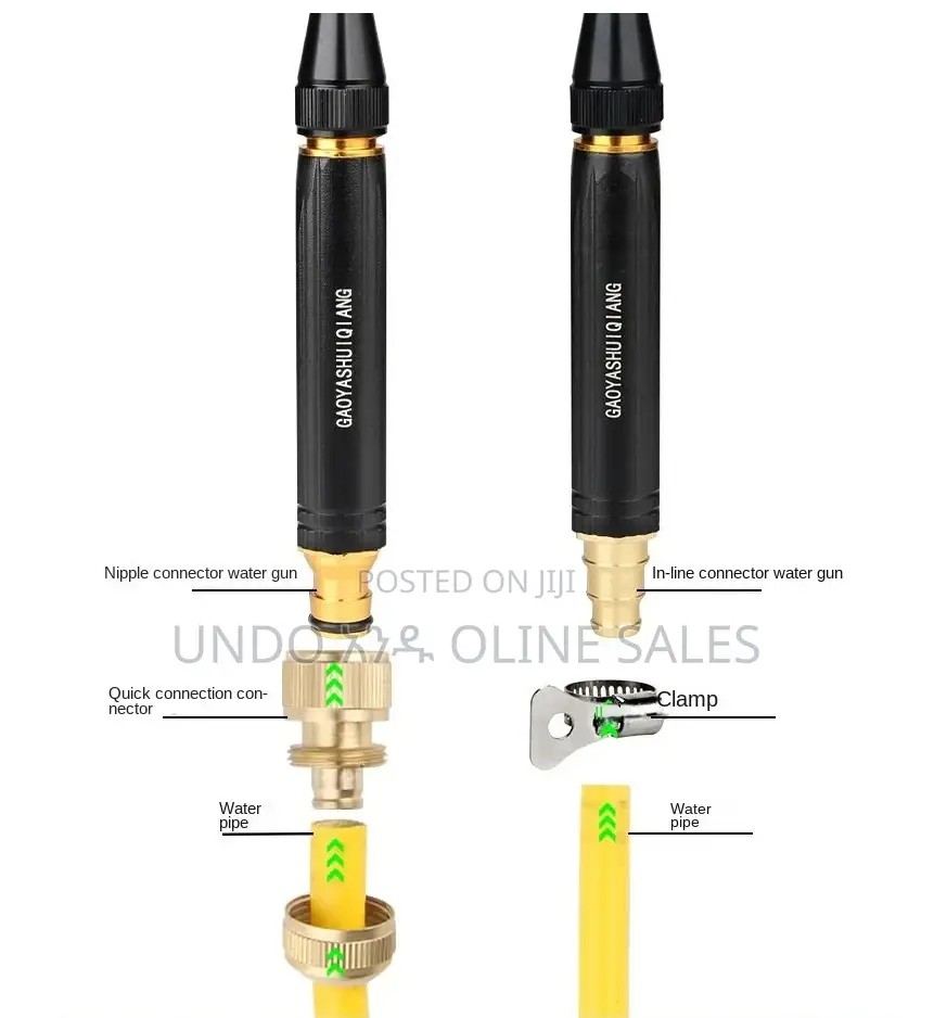 High-pressure Water Gun Household Car Wash Water Black Car