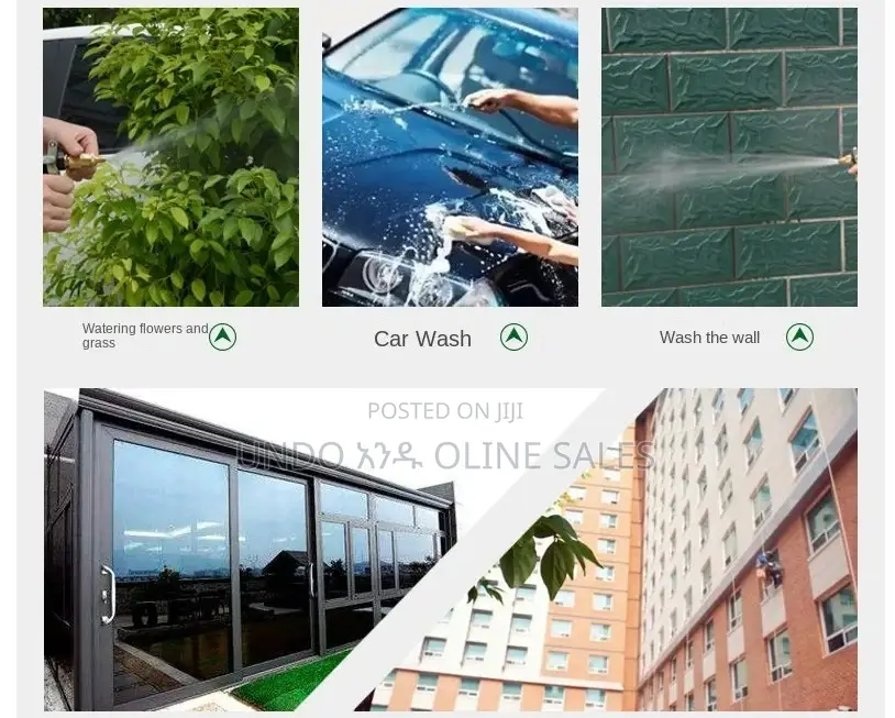 High-pressure Water Gun Household Car Wash Water Black Car