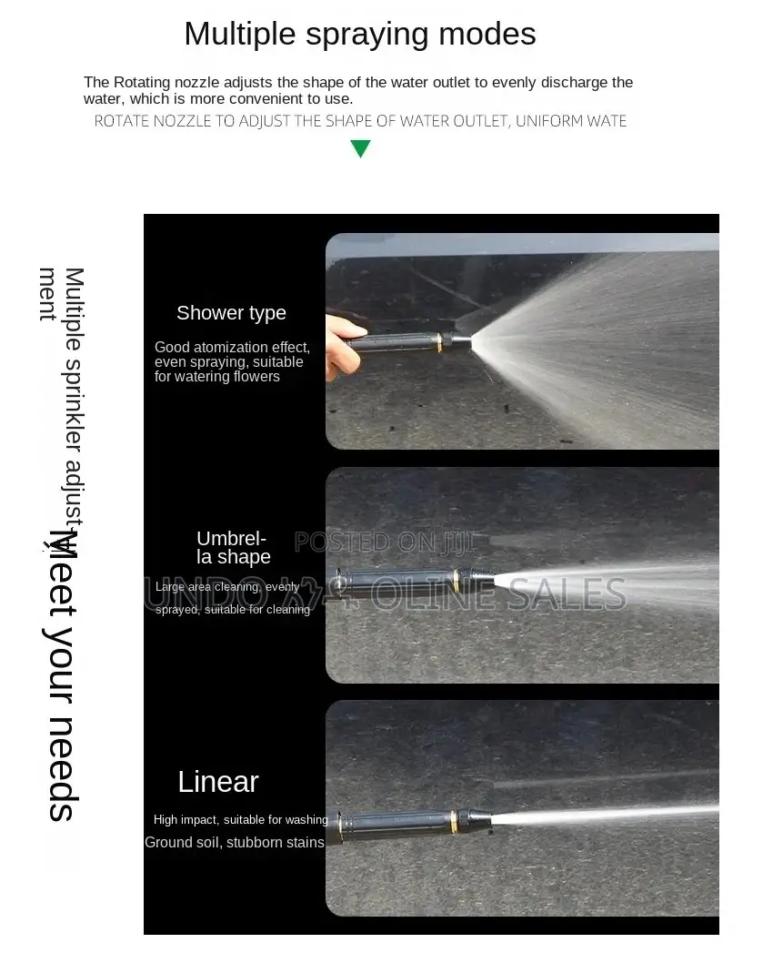 High-pressure Water Gun Household Car Wash Water Black Car