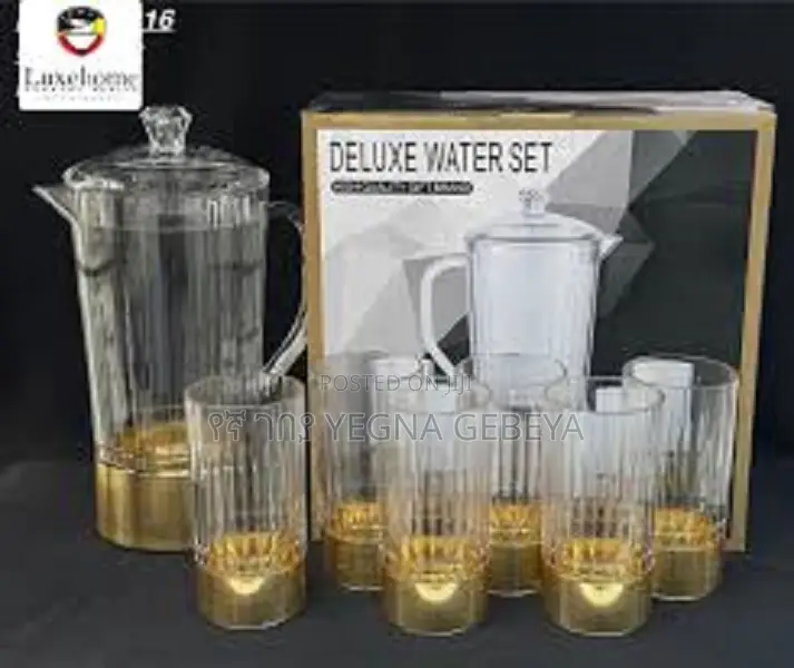 7-Piece Water Set – 1 Jug 6 Cups