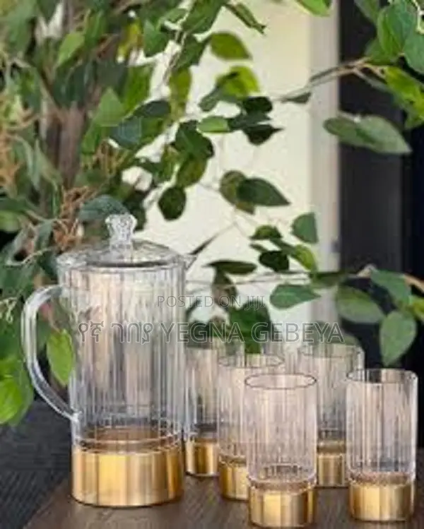 7-Piece Water Set – 1 Jug 6 Cups