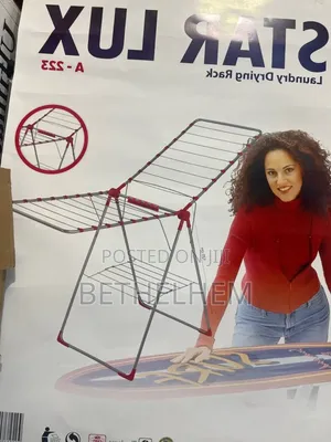 Photo - !!!!Clothes Drying Rack 2 Layers Steel Clothes Drying