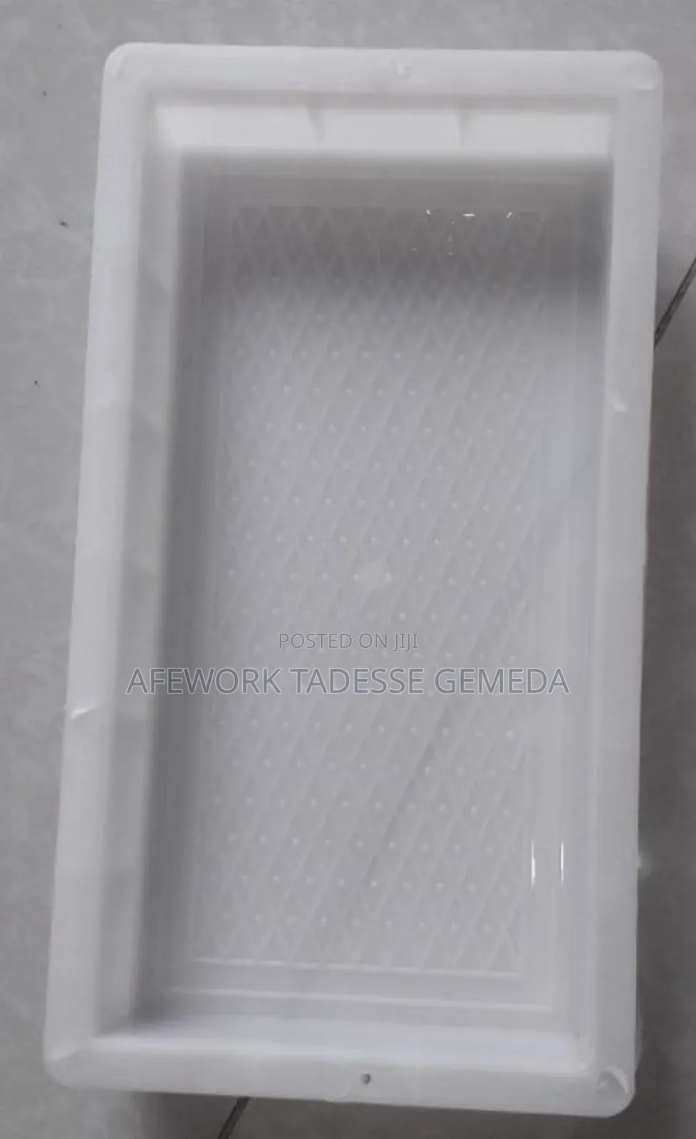 Plastic Mold Size 15×30cm Currently Addis Ababa Road Design