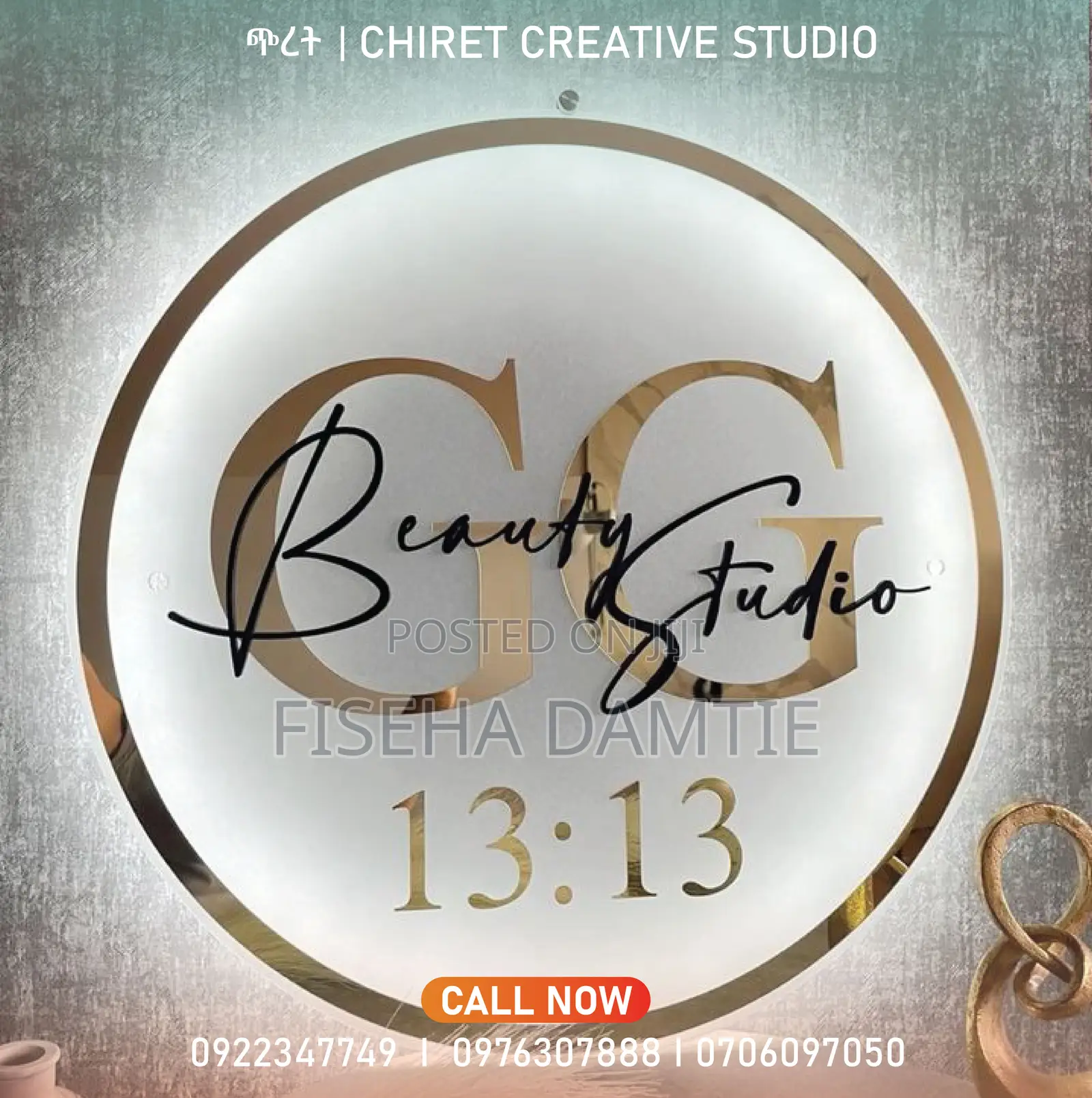 60x60cm Acrylic Signage