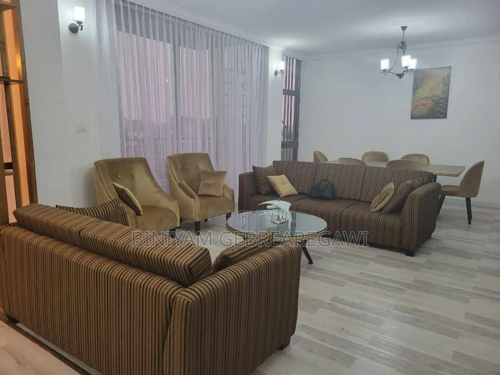 Furnished 2bdrm Apartment in Apartment, Bole for rent