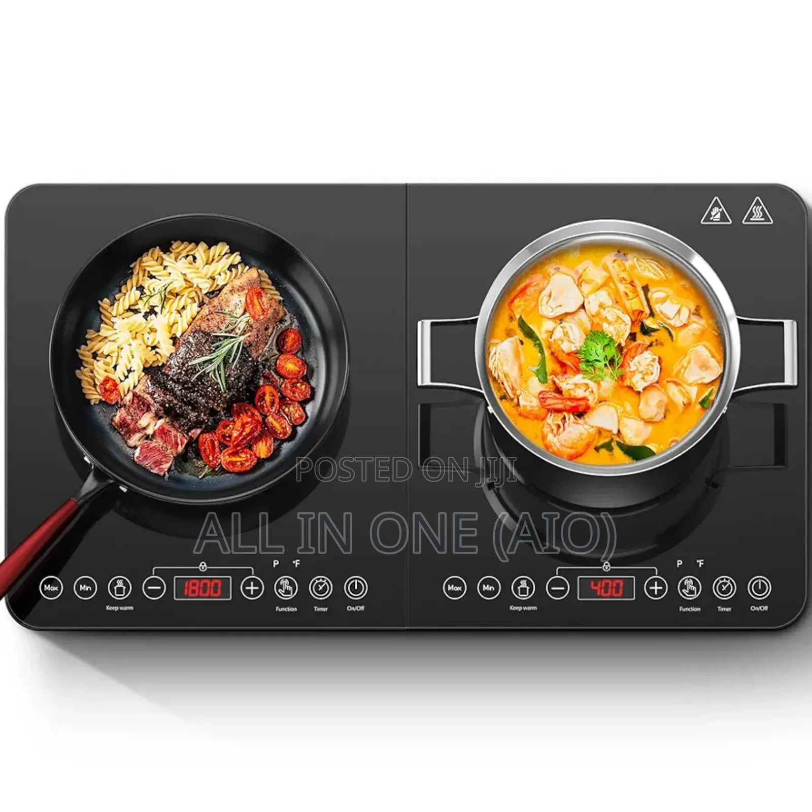 Spark Double Infrared Plate Digital Stove