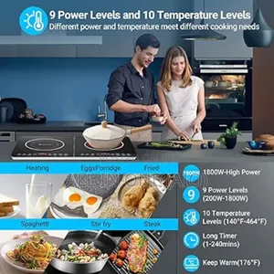 Spark Double Infrared Plate Digital Stove