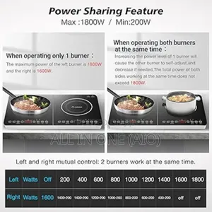 Spark Double Infrared Plate Digital Stove