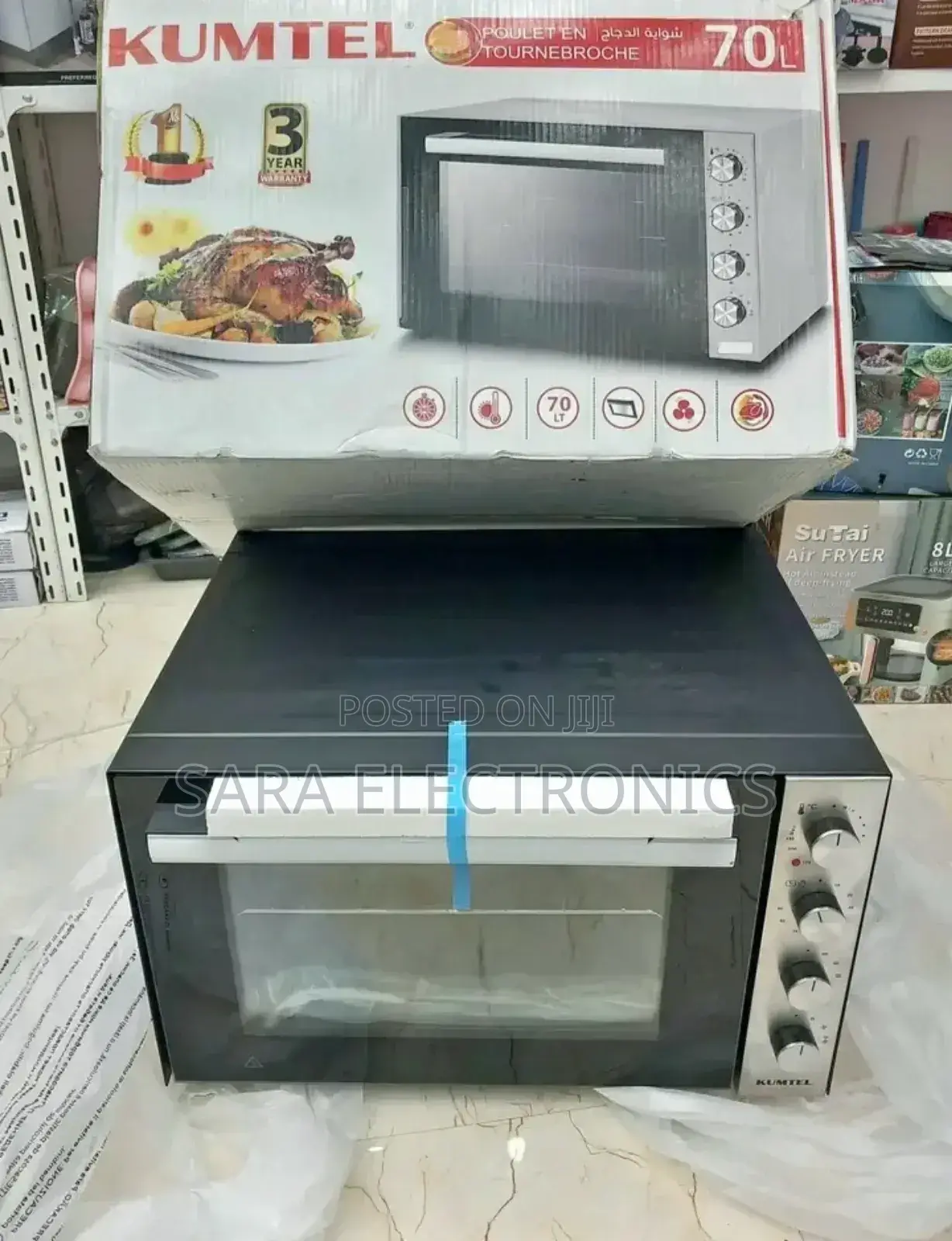 ➤Kumtel Mini Oven 70 Liters ◆ 2-years Warranty ◈ Free Delivery