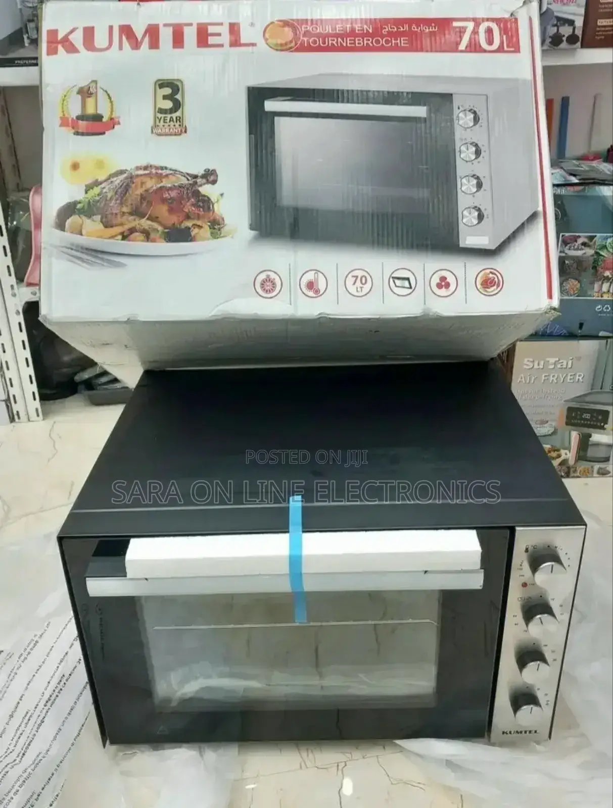 ➤Kumtel Mini Oven 70 Liters ◆ 2-years Warranty ◈ Free Delivery