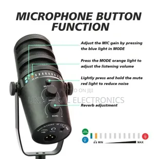 Original Jmary Podcaste Microphone With Rich Sound Usb Power
