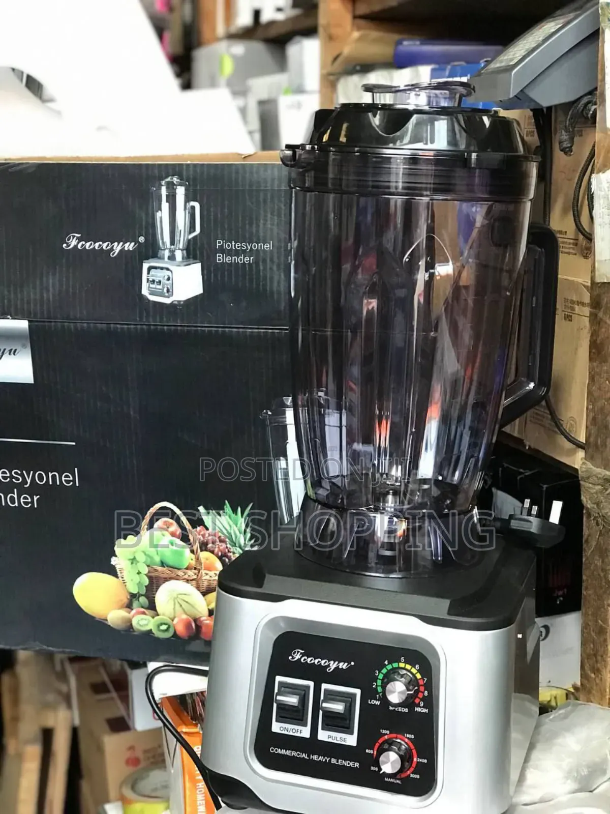 Fcocoyu Commercial Heavy Blender 4 Liter