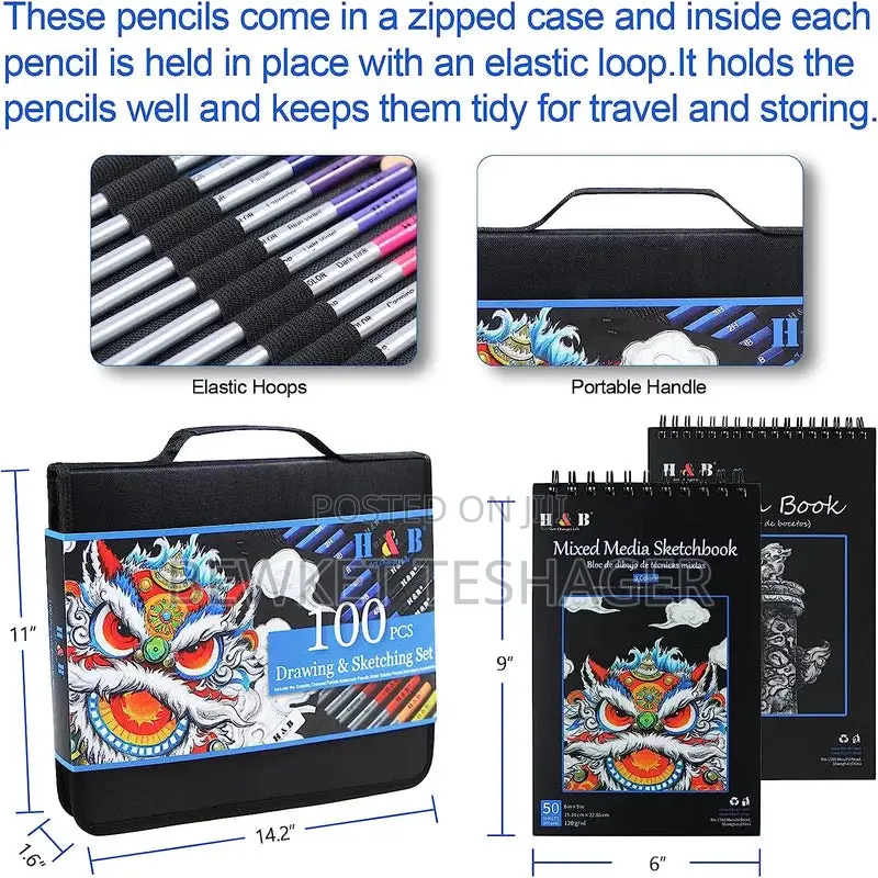 100 Pieces Sketch Set