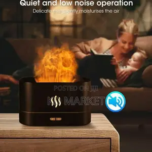 Flame Aroma Diffuser Humidifier With Flame,