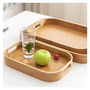 Photo - 3 PCS Bamboo Pallet Food Tray