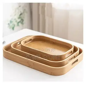 3 PCS Bamboo Pallet Food Tray