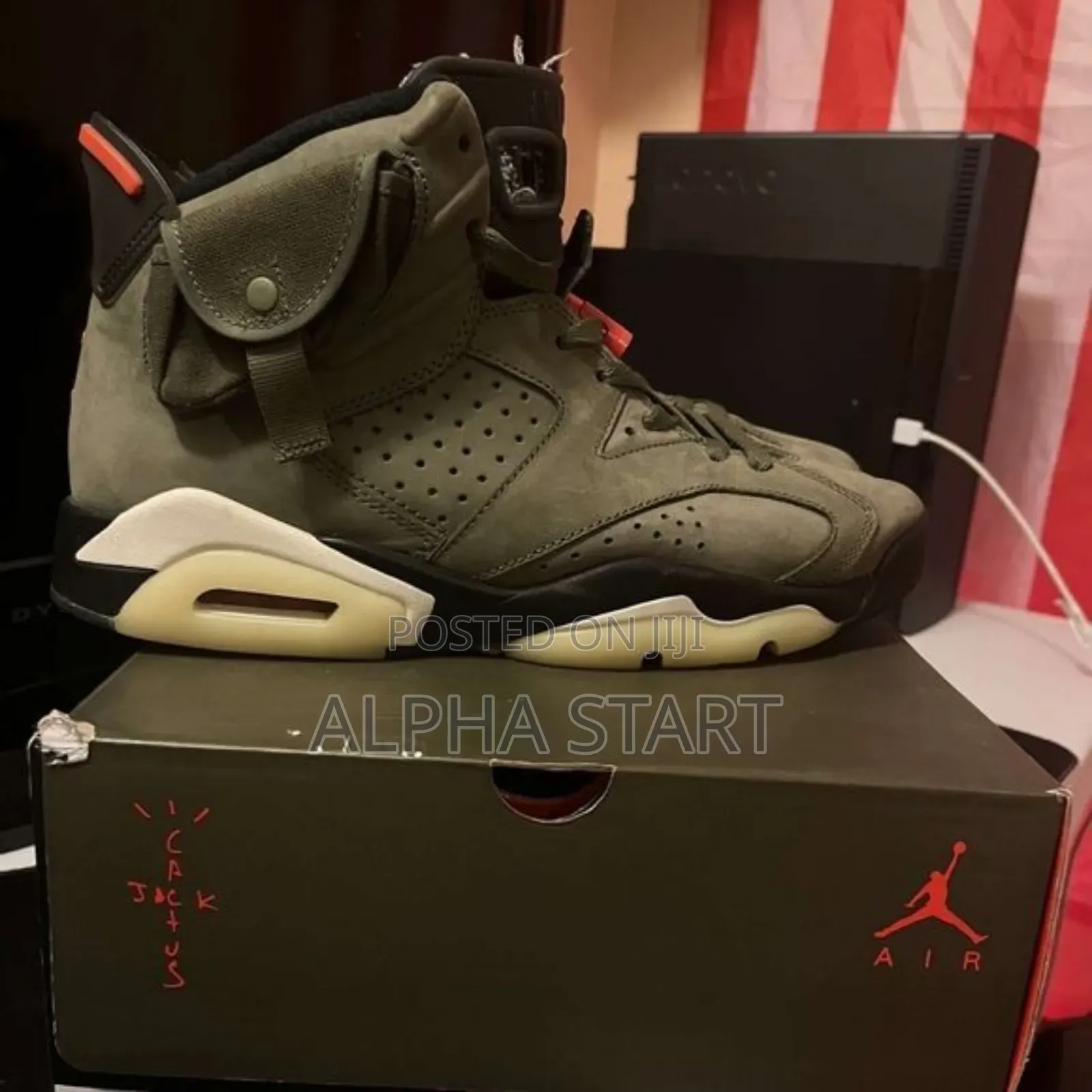 Air Jordan 6 Travis Scott High Master Smooth Shoes for Yo