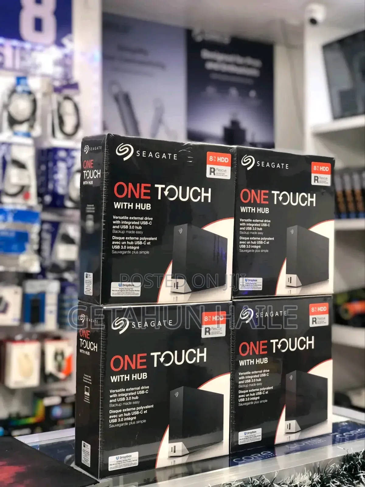 Seagate 8tb External Hard Drive (One Touch With Hub 8tb Hdd)