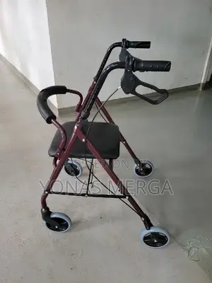 Photo - Wheel Rollator Walker焱þwith Seat,Steel Rolling Walkerبwalker