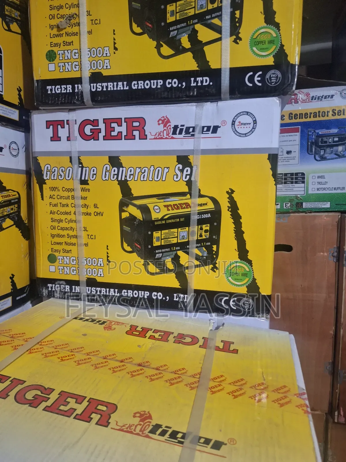 Tiger Gasoline Generator 2kw 100% Copper Wire