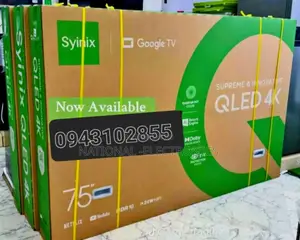 Photo - Syinix 75 Inch Tv Smart Uhd Qled Android New Tv