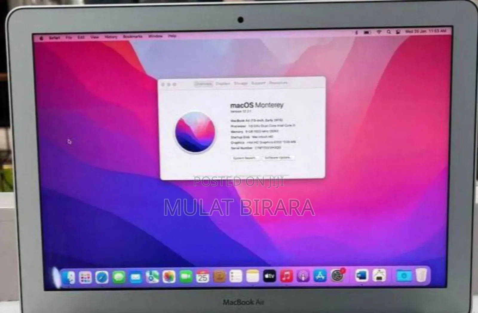 New Laptop Apple MacBook Air 2017 8GB Intel Core I7 SSD 256GB