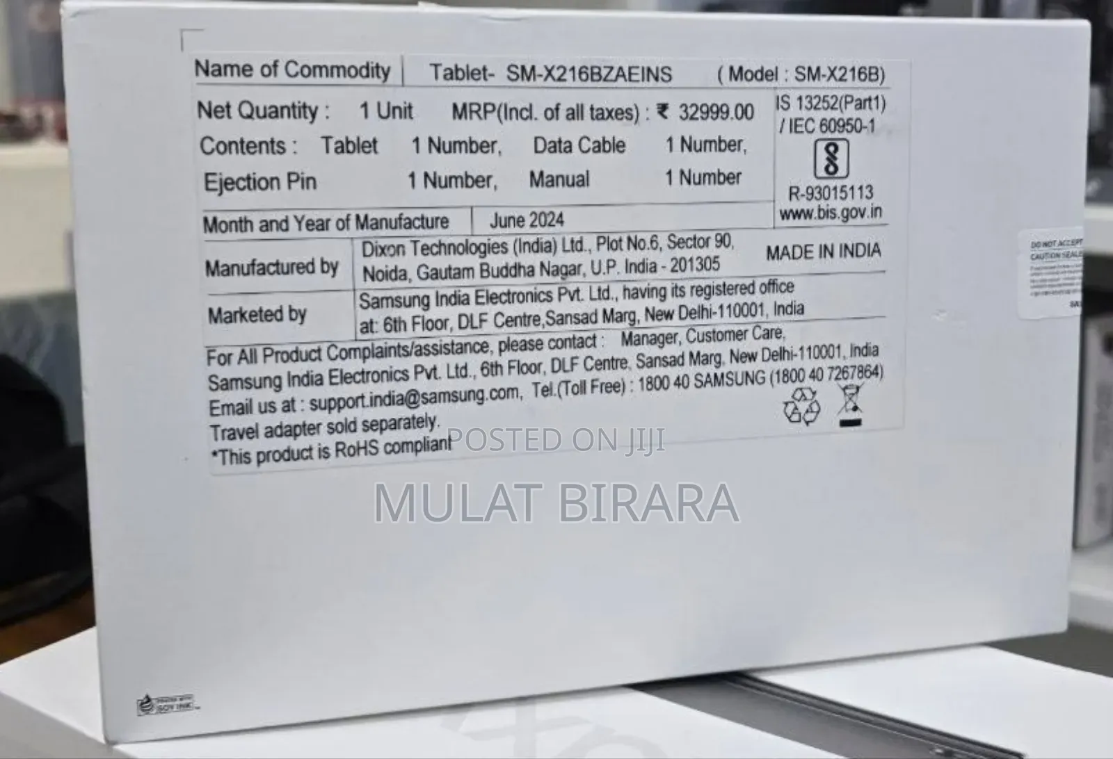 New Samsung Galaxy Tab A9+ 128 GB Silver