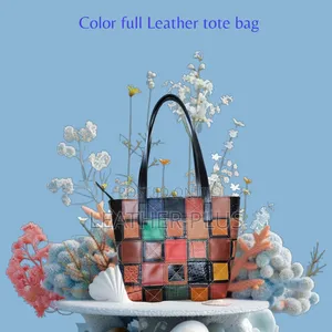 Mosaic Leather Tot Bag