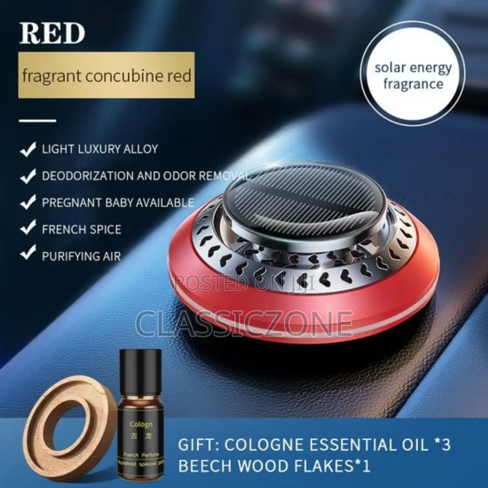 በፀሃይ ብርሃን ስለሚሰራ የመኪና መዓዛ