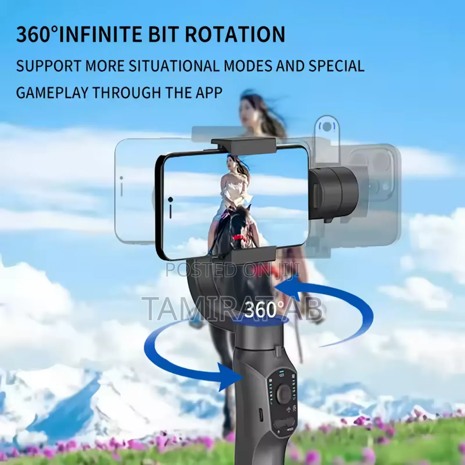 F10 Promax 3-Axis Handheld Gimbal With Fill Light Ai Tracker