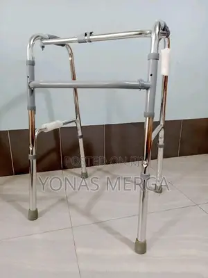 Photo - Walker翁١walking Frame Two Front Wheels盌٦safe, Non-Slip Tips