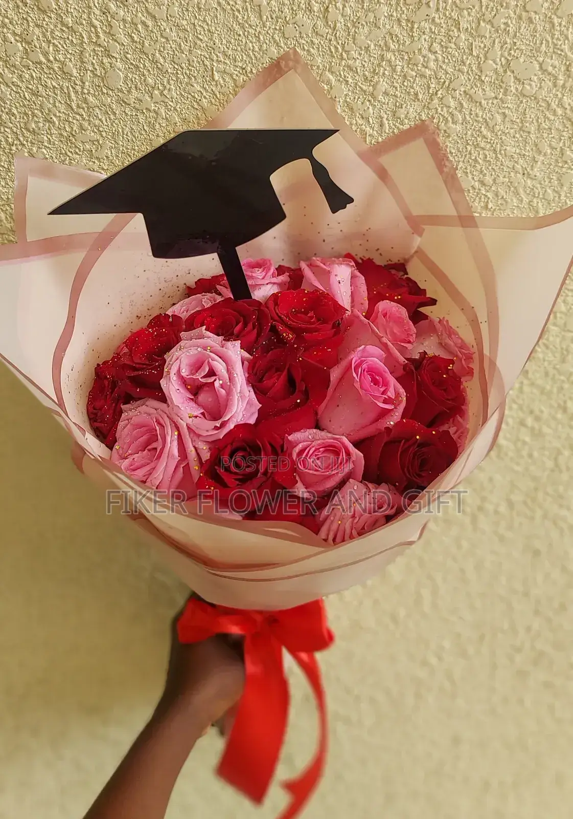 Pink and Red Flower Bouquet
