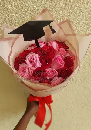 Pink and Red Flower Bouquet