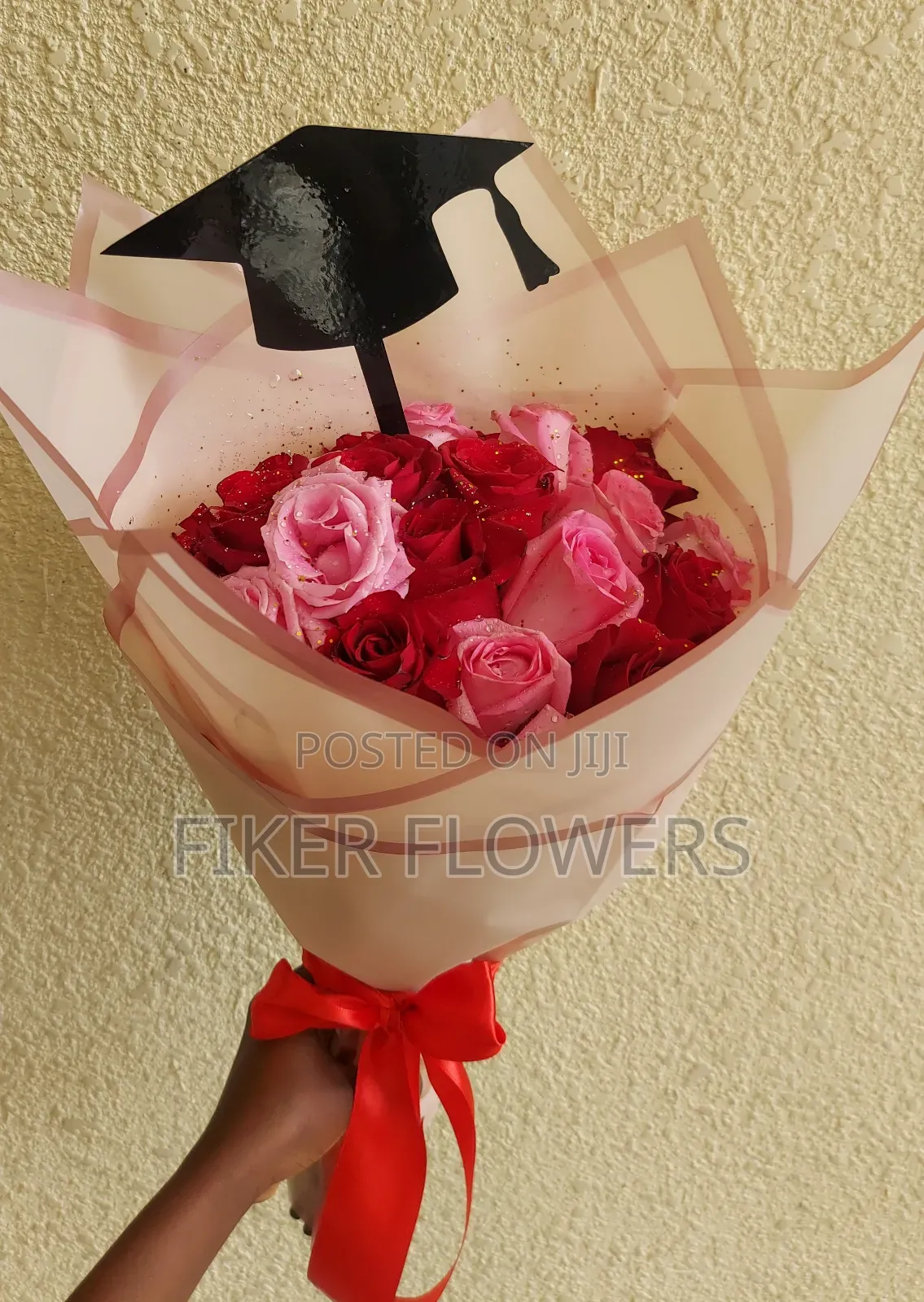 Pink and Red Flower Bouquet